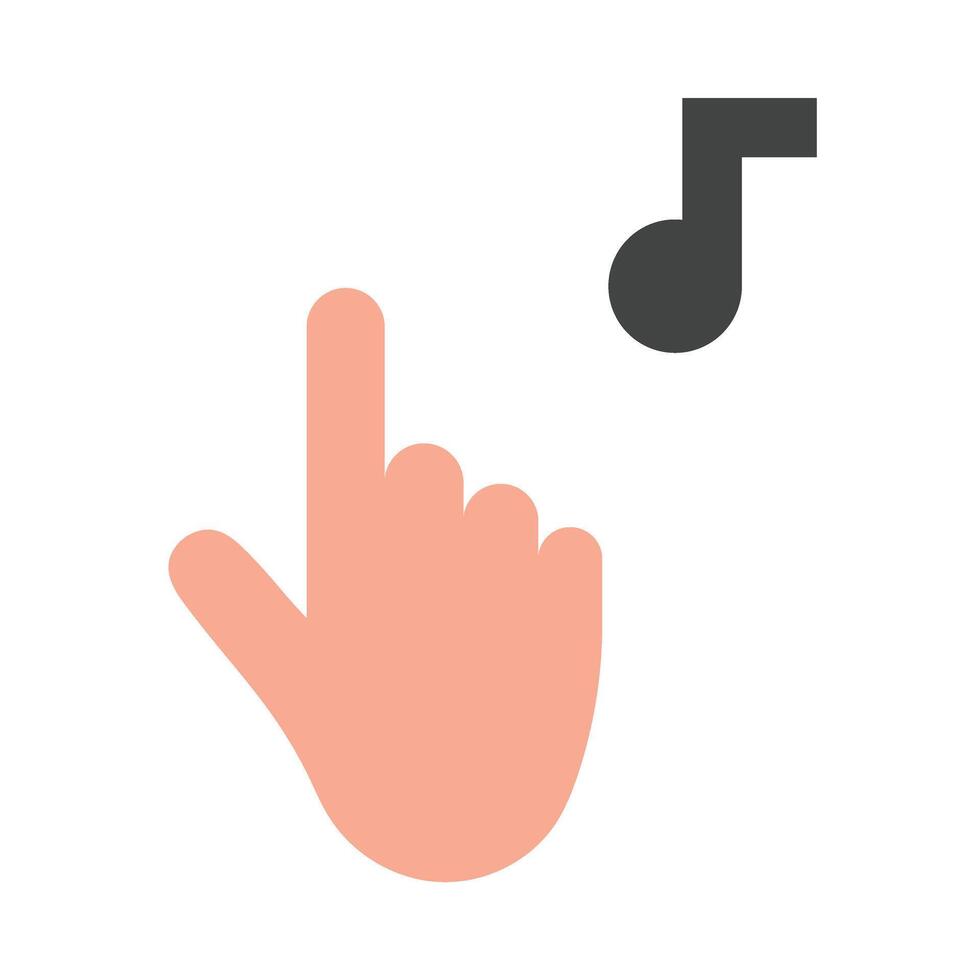 Touch Flat Icon Design vector