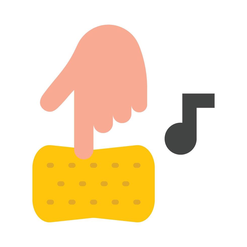Press Flat Icon Design vector