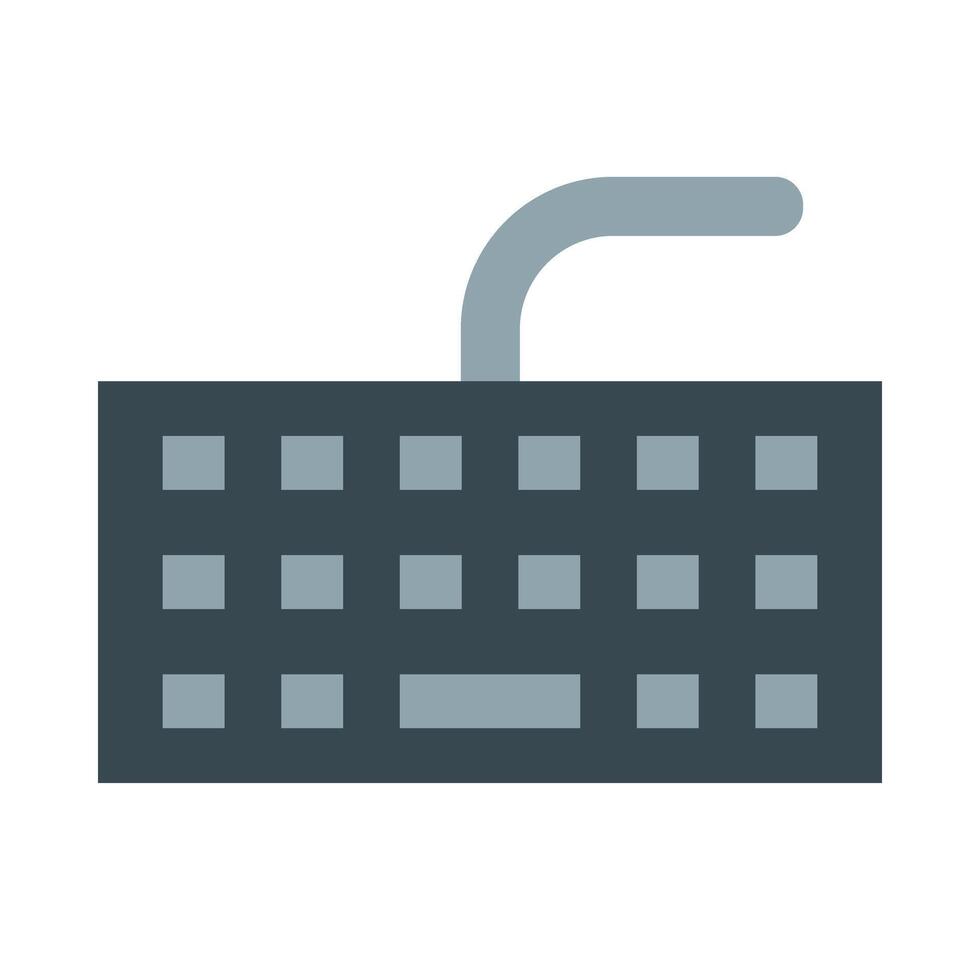 Computer Keyboard Flat Icon Design vector