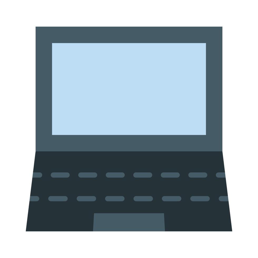 Laptop Flat Icon Design vector