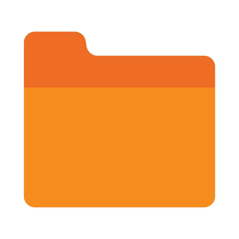 Folder Flat Icon Design vector