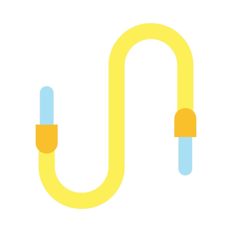 Sound Cable Flat Icon Design vector