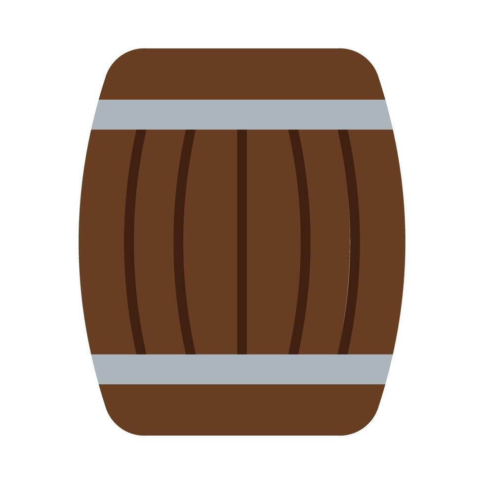 Barrel Flat Icon Design vector