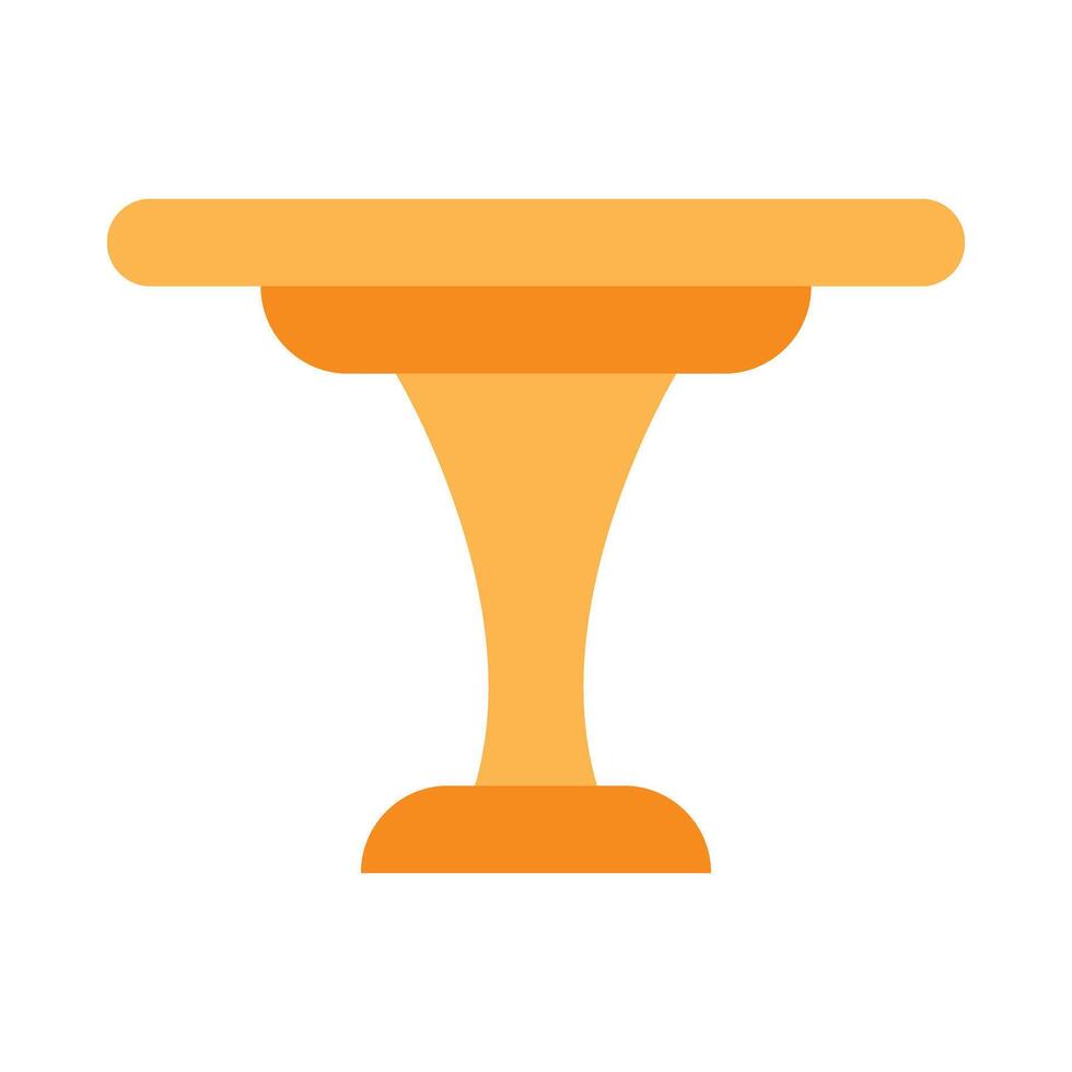 Table Flat Icon Design vector