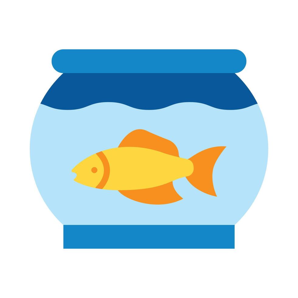Aquarium Flat Icon Design vector