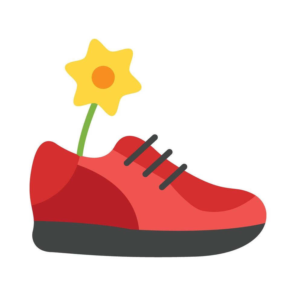 Shoes Flat Icon Design vector