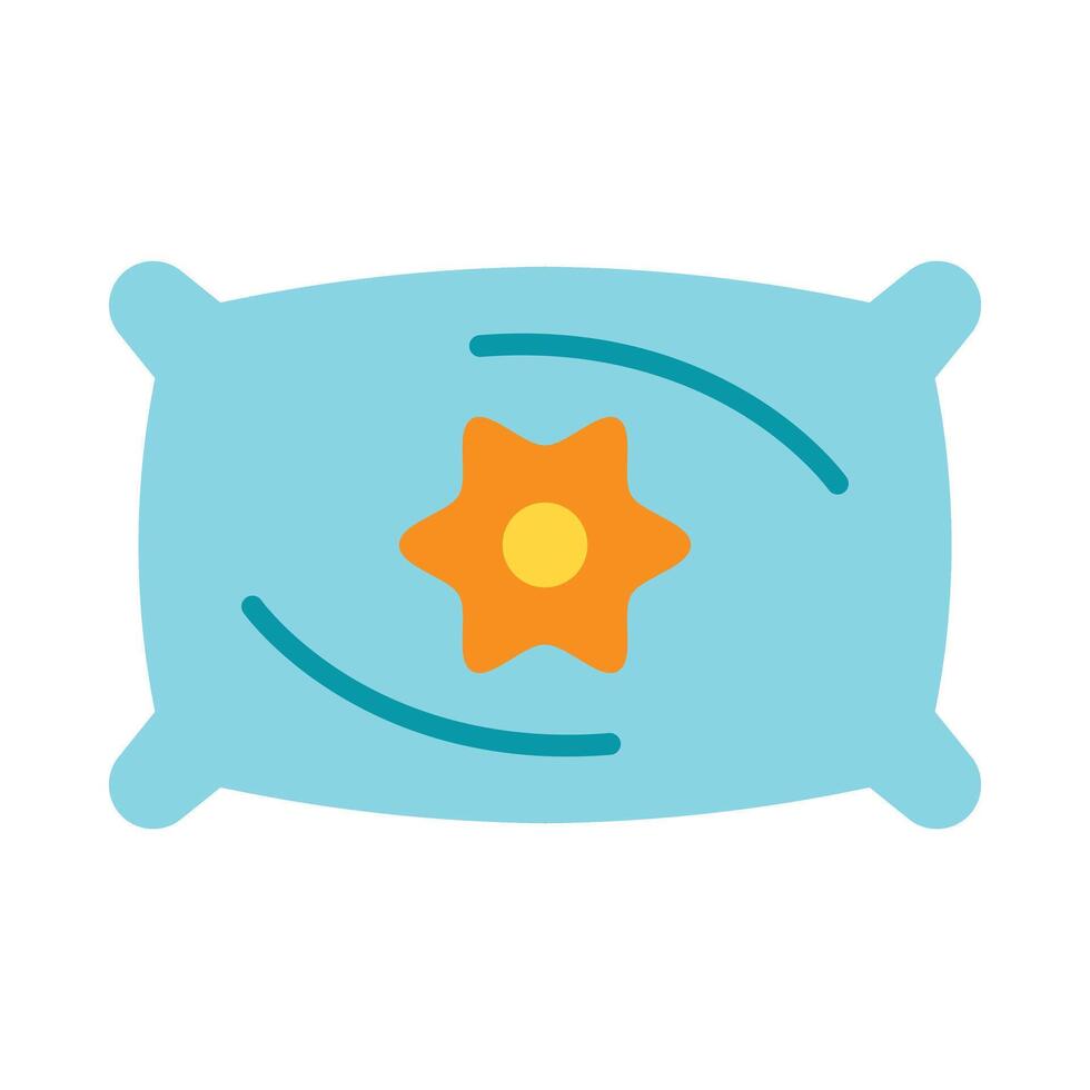 Pillows Flat Icon Design vector