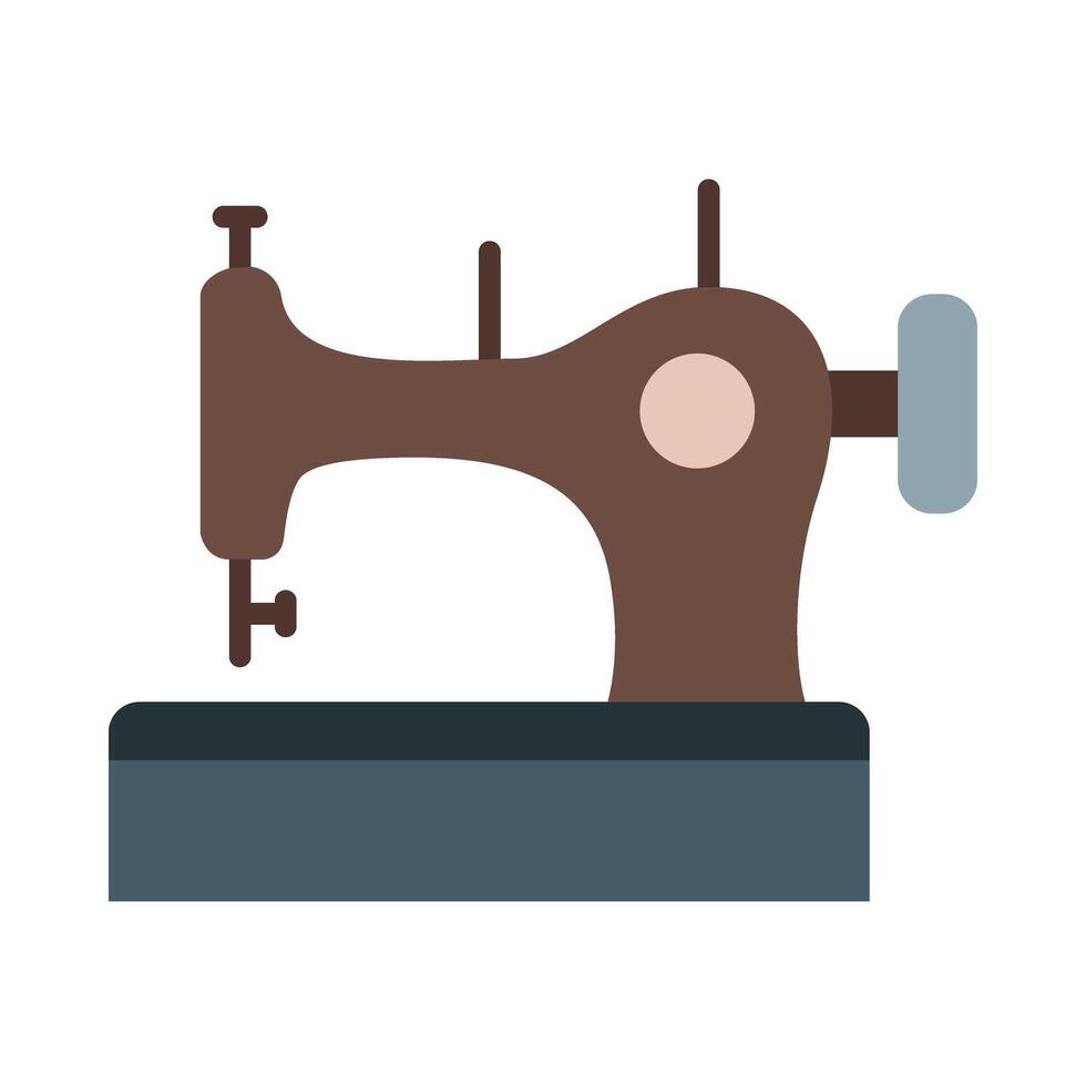 Sewing Machine Flat Icon Design vector