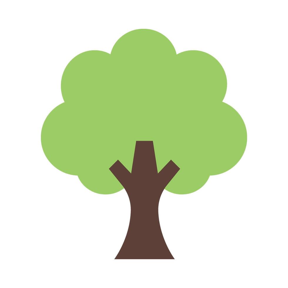 Tree Flat Icon Design vector