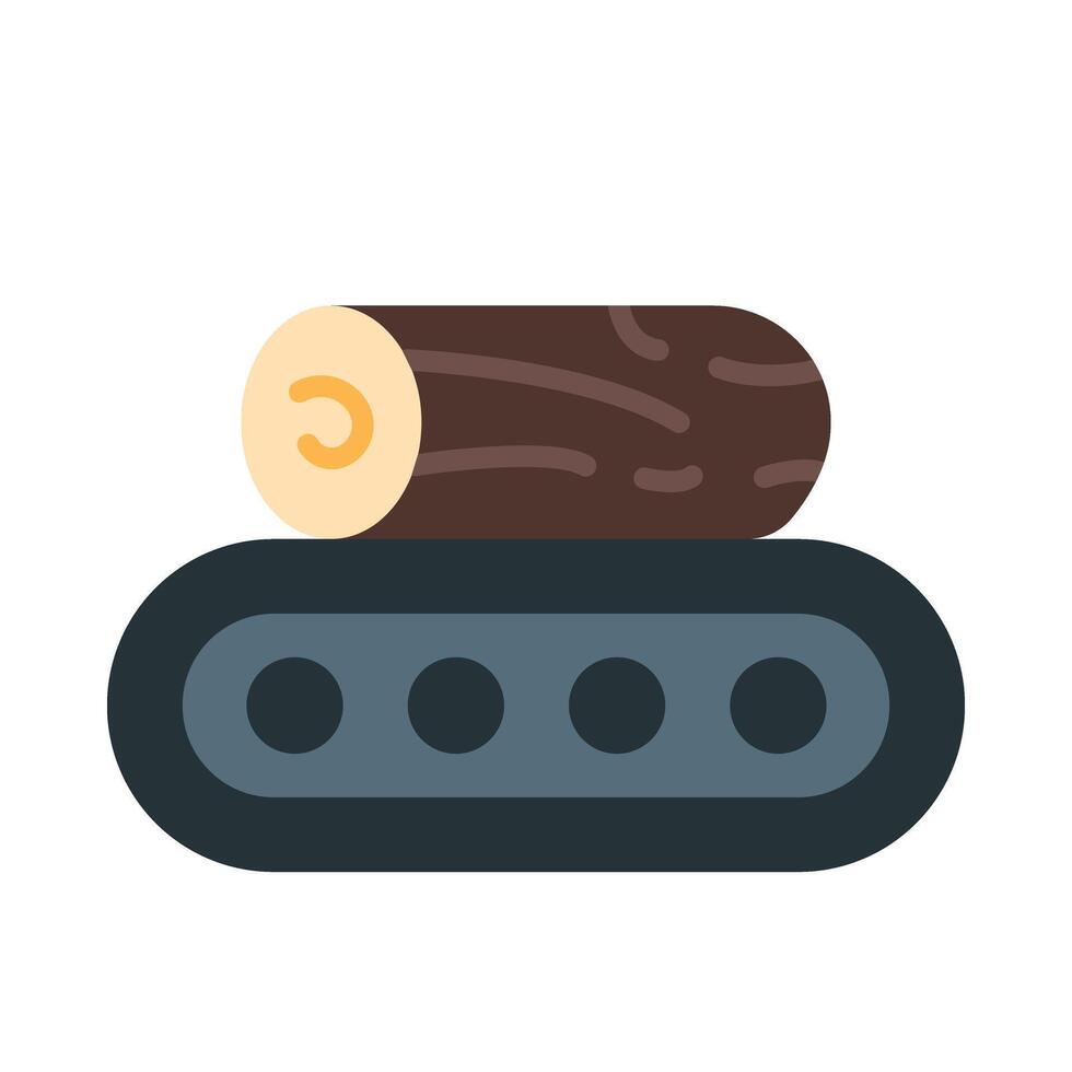 Conveyor Belt Flat Icon Design vector