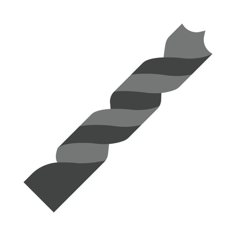 Drill Bit Flat Icon Design vector