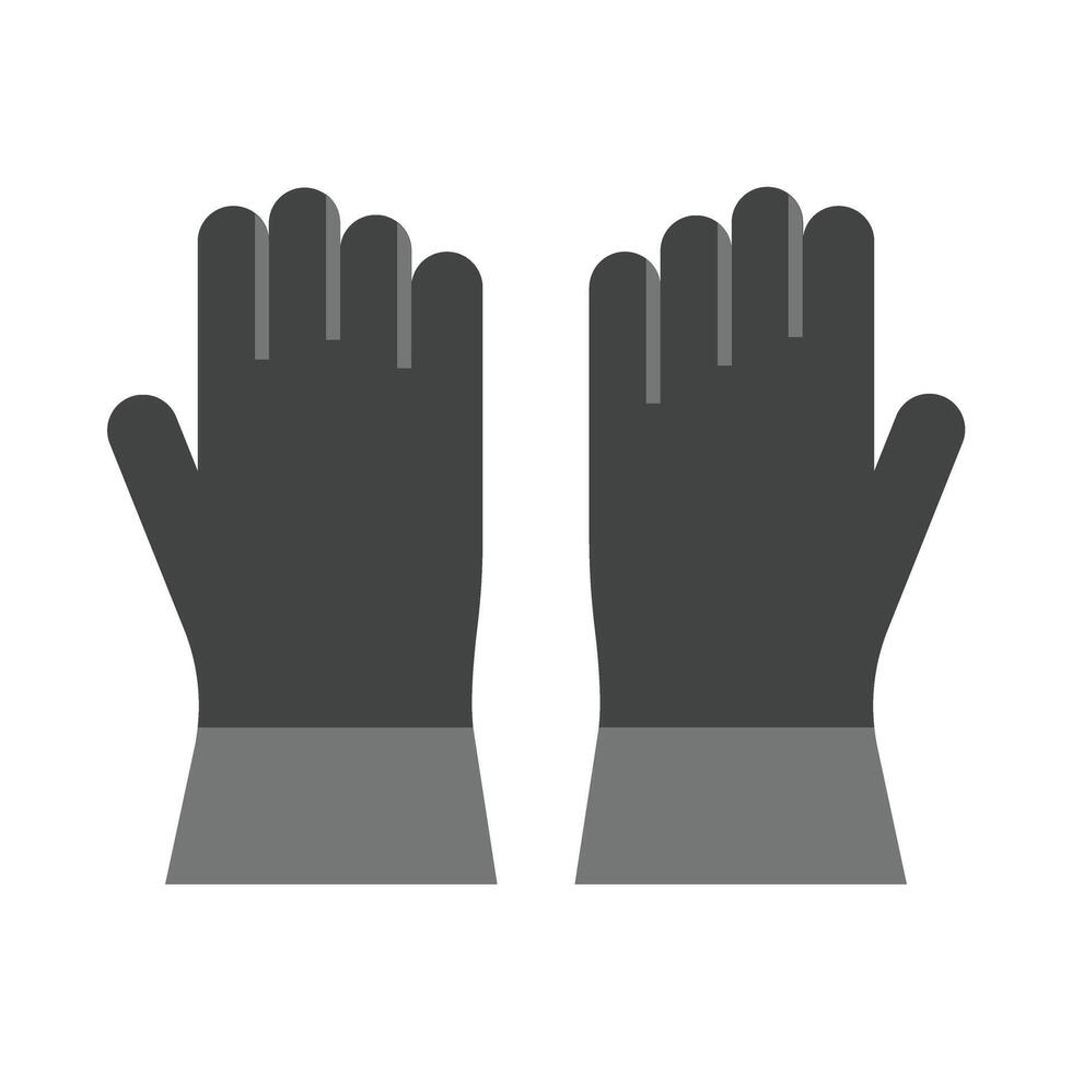 Gloves Flat Icon Design vector