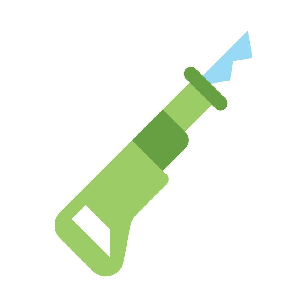Sabre Saw Flat Icon Design vector