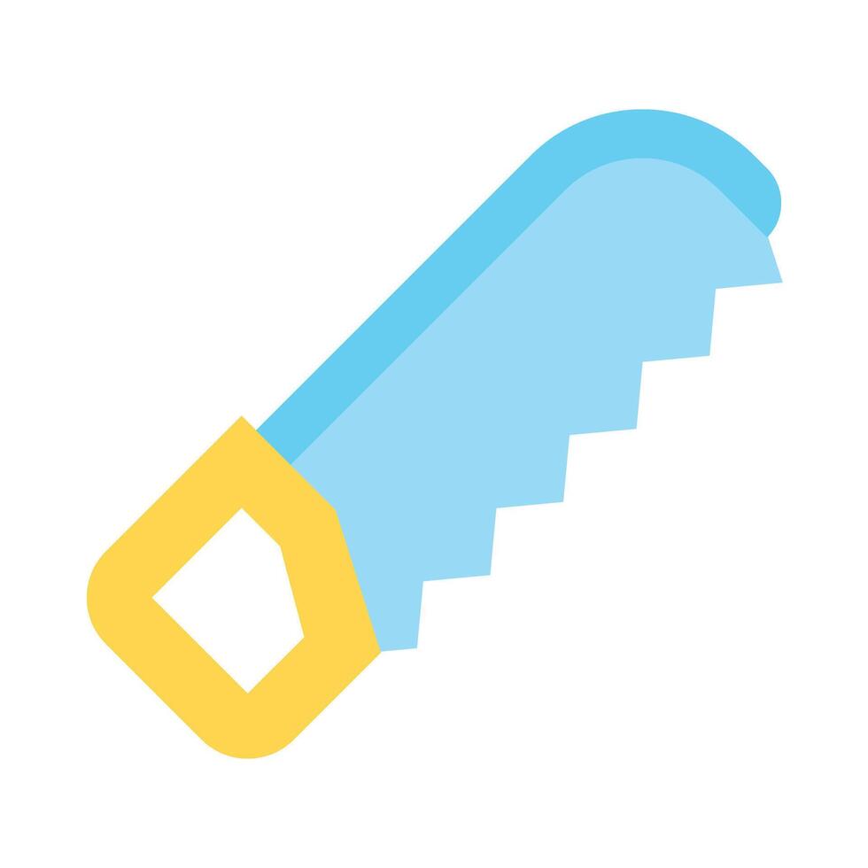 Bow Saw Flat Icon Design vector