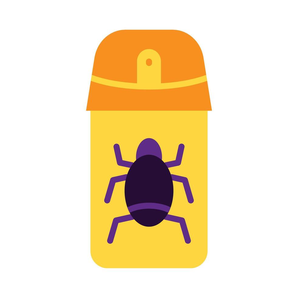 Bug Spray Flat Icon Design vector