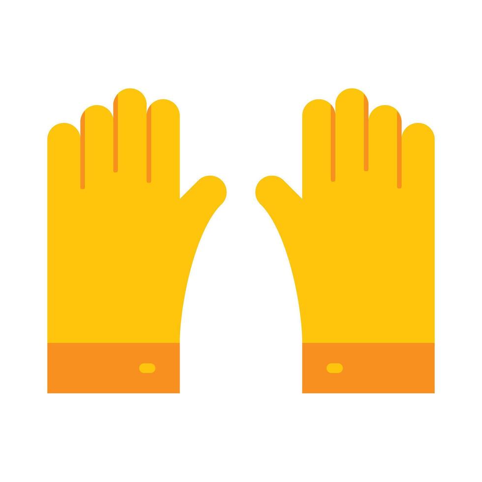 Gloves Flat Icon Design vector