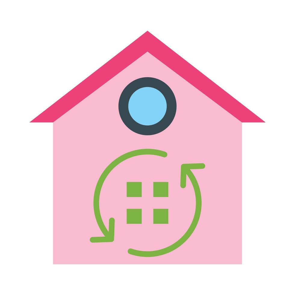 Refresh Flat Icon Design vector