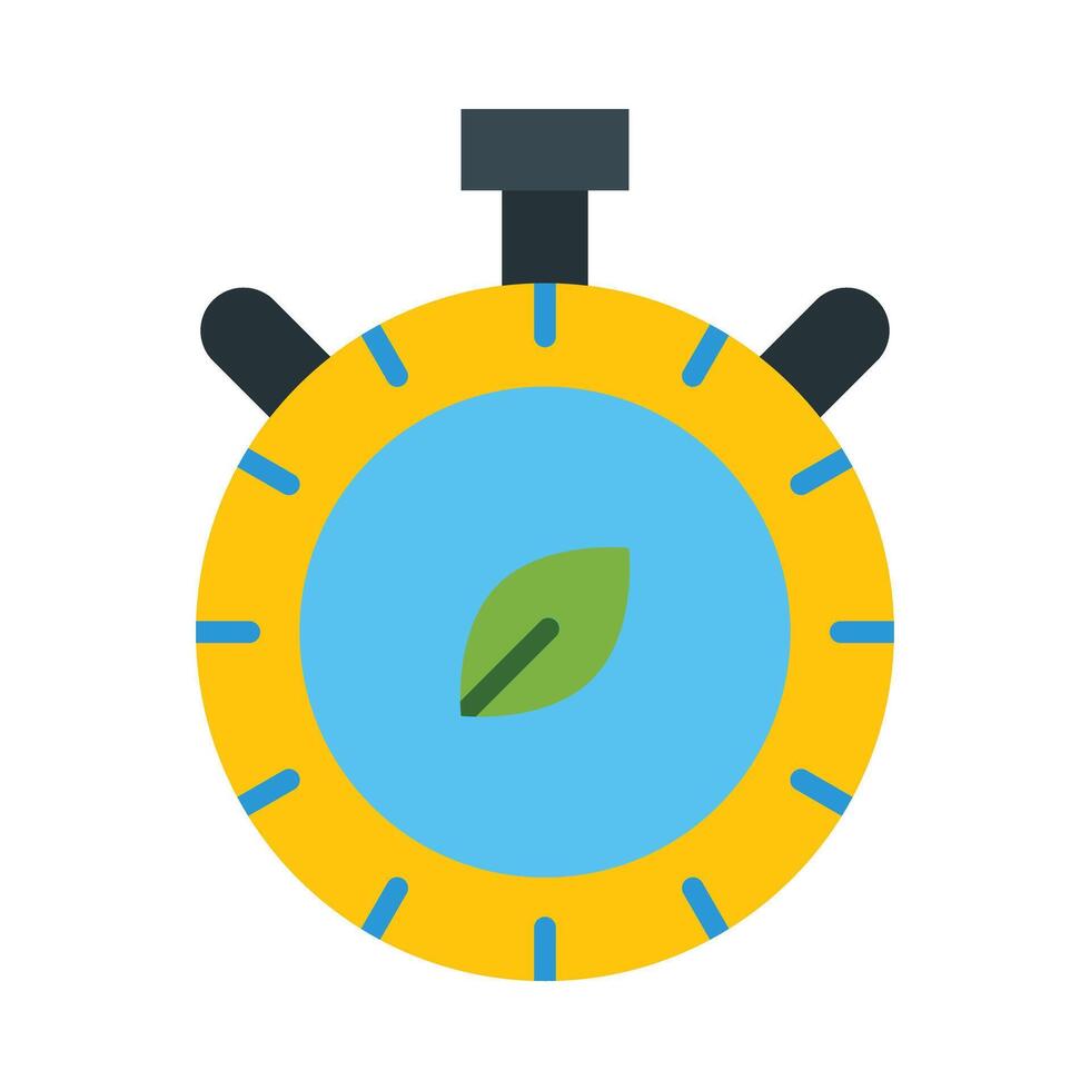 Timer Flat Icon Design vector