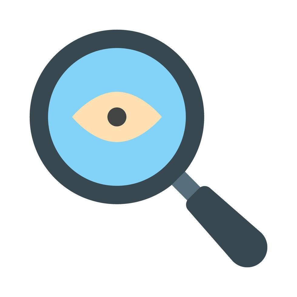 Eye Test Flat Icon Design vector