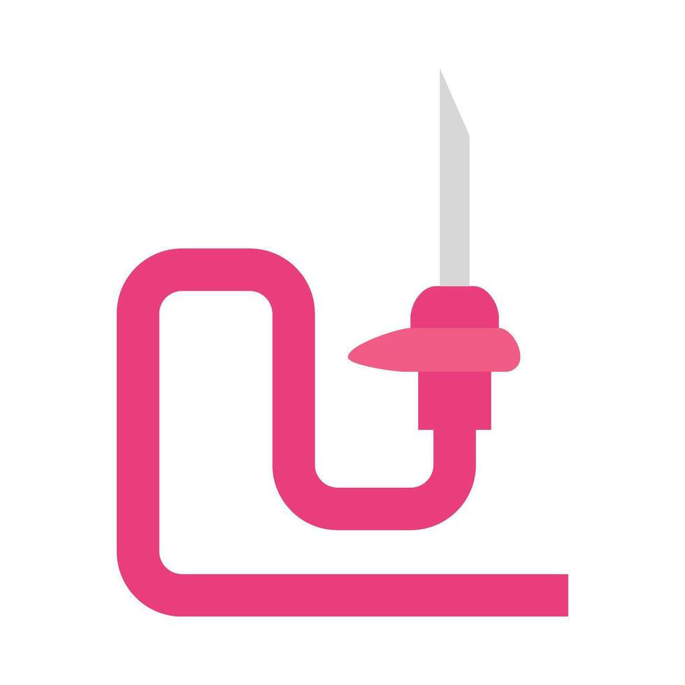 Catheter Flat Icon Design vector