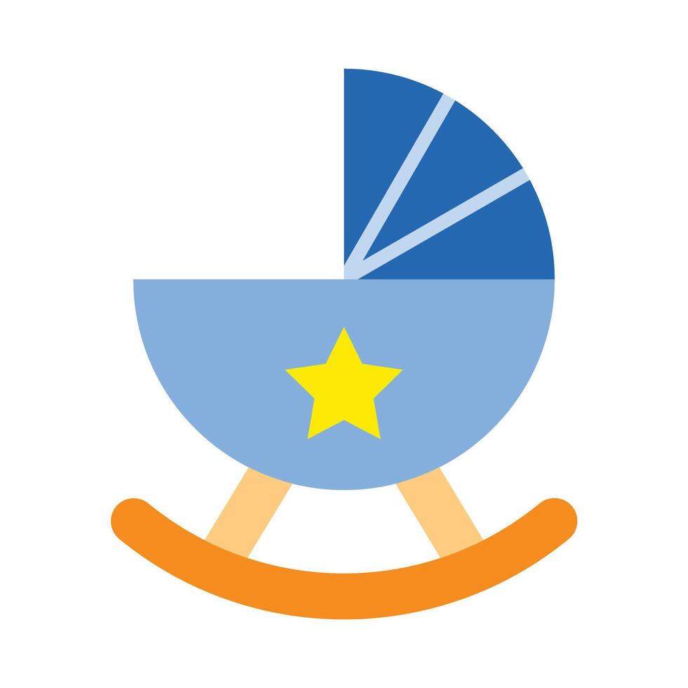 Cradle Flat Icon Design vector