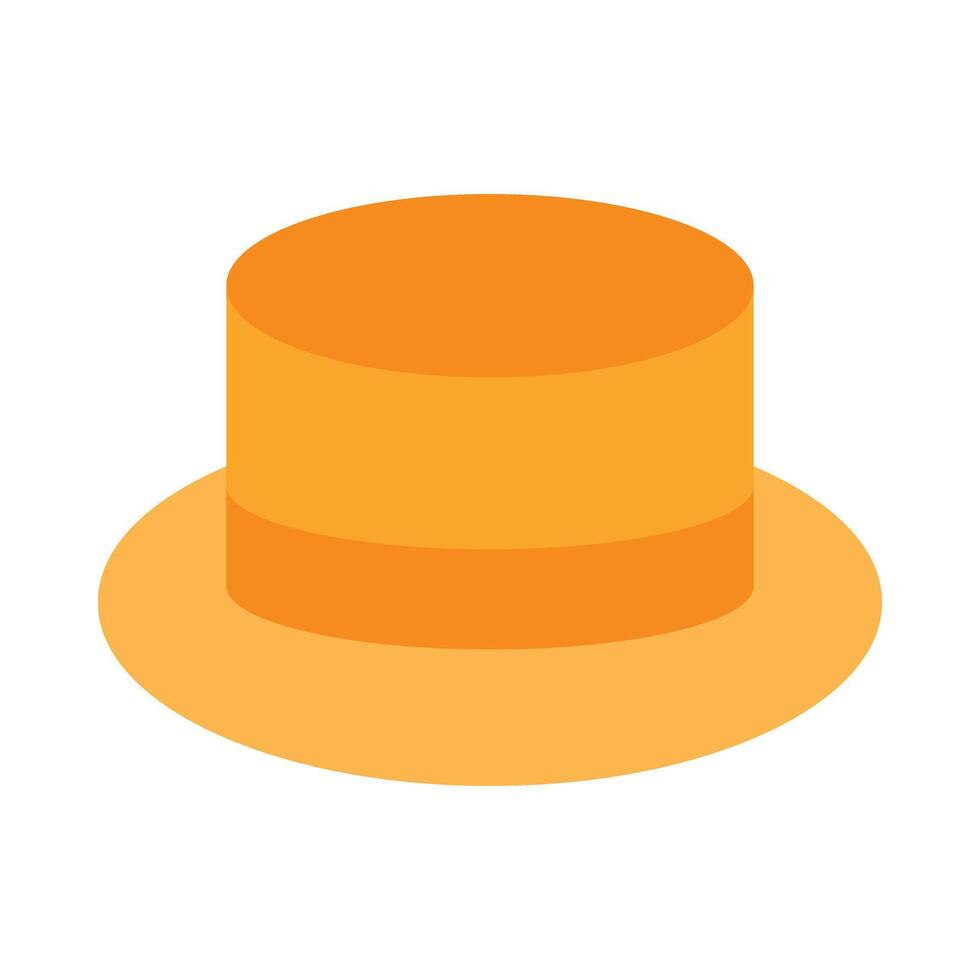Boater Flat Icon Design vector