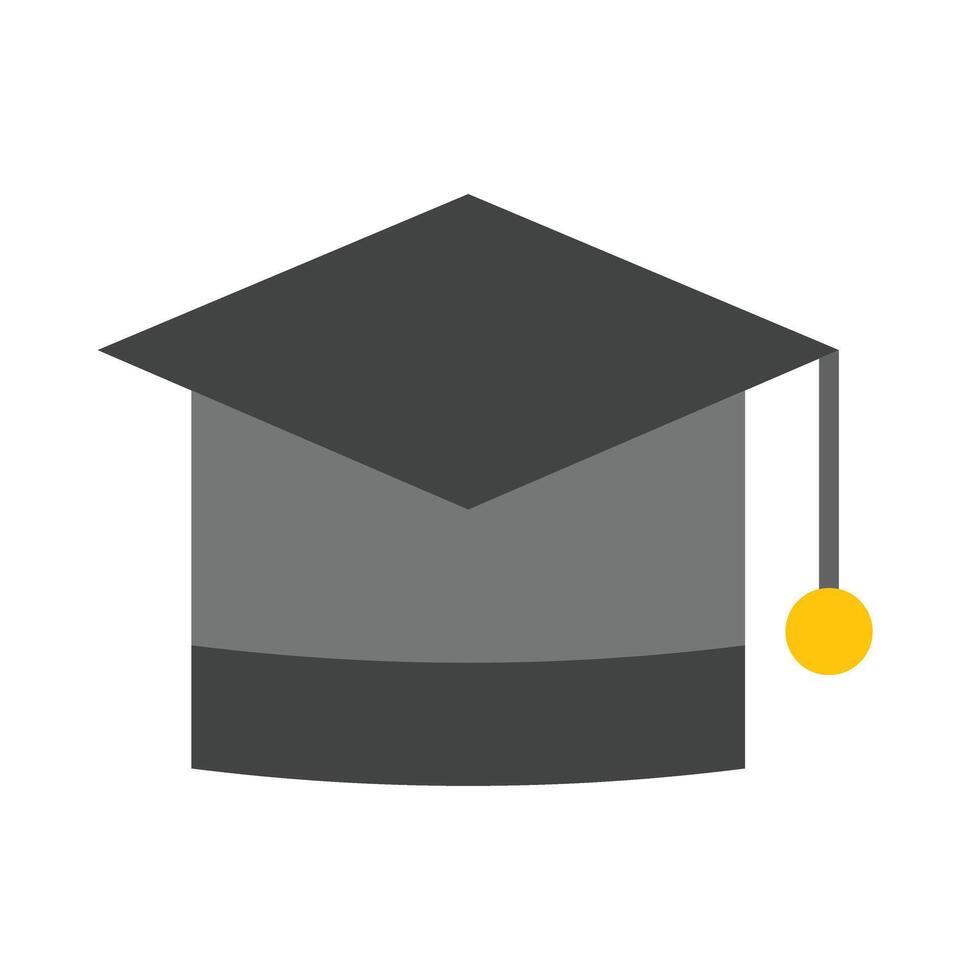 Mortar Board Flat Icon Design vector