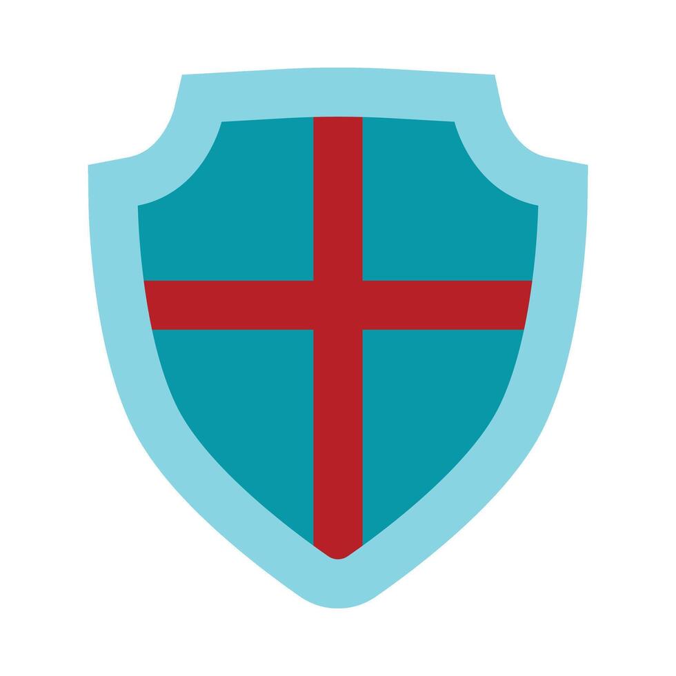 Shield Flat Icon Design vector