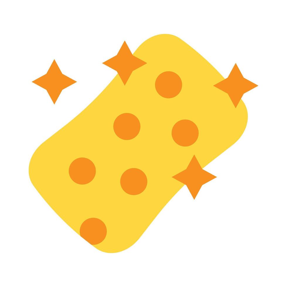 Sponge Flat Icon Design vector