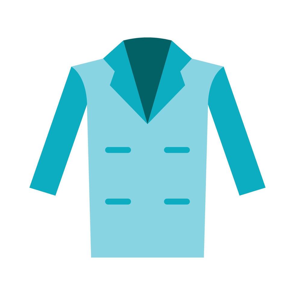 Coat Flat Icon Design vector