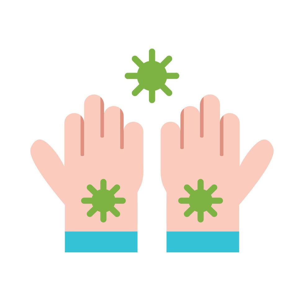 Dirty Hands Flat Icon Design vector