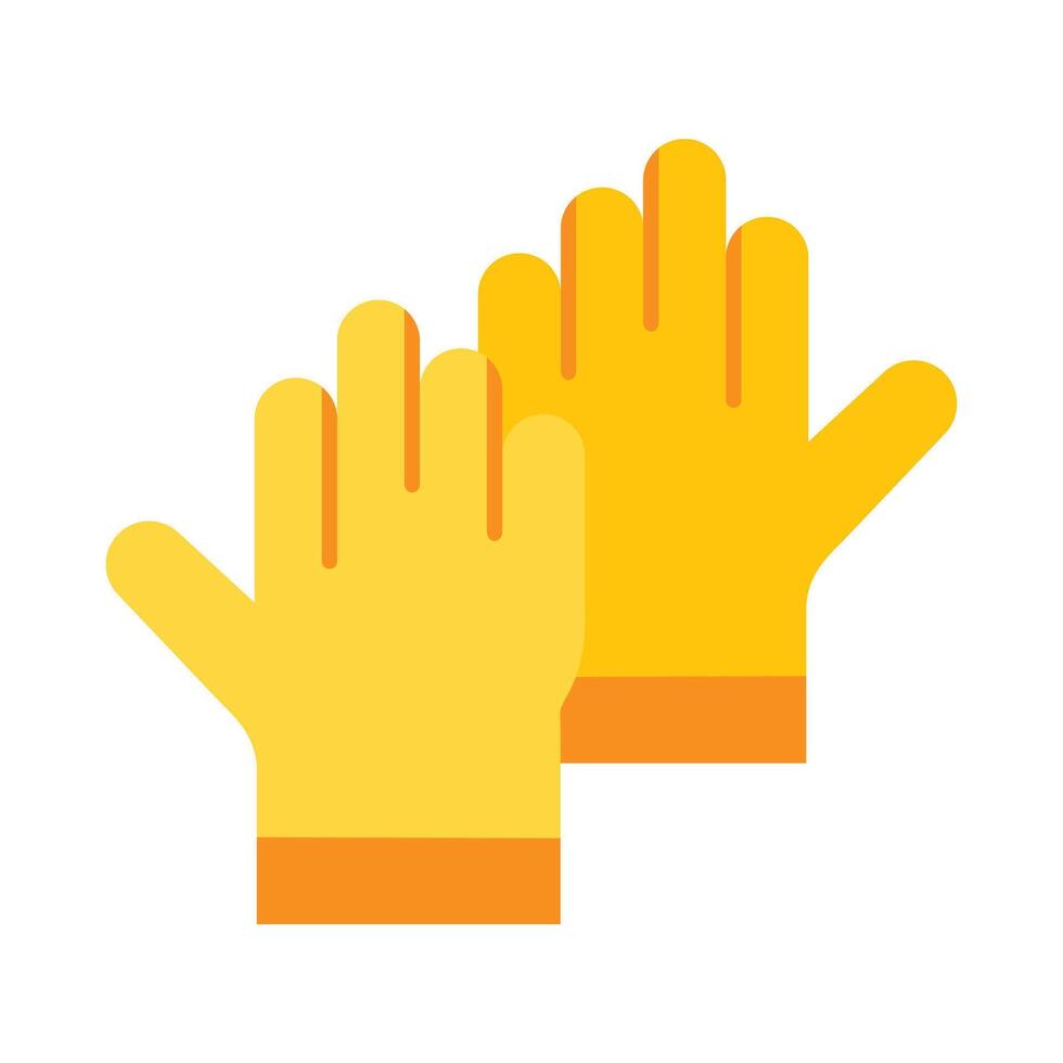 Gloves Flat Icon Design vector