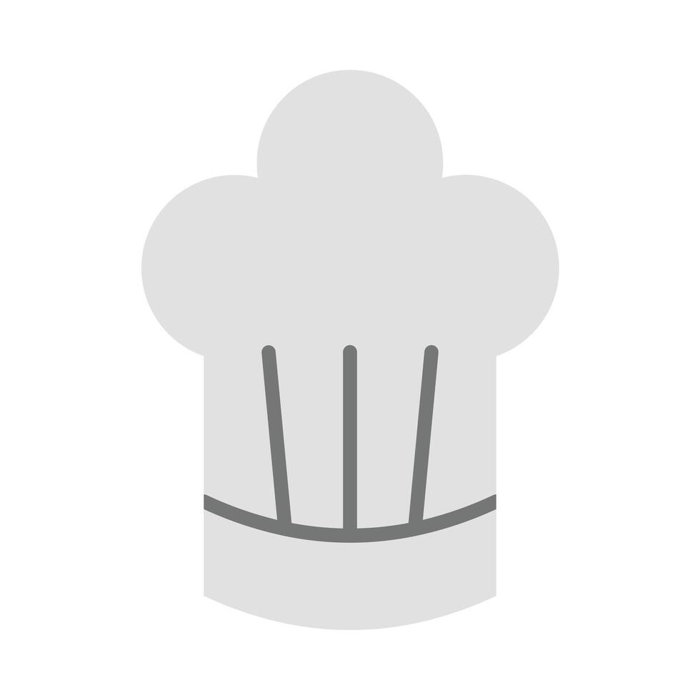 Chef Hat Flat Icon Design vector