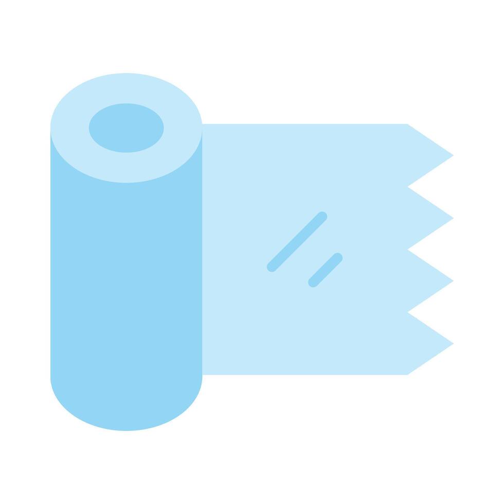 Plastic Wrap Flat Icon Design vector
