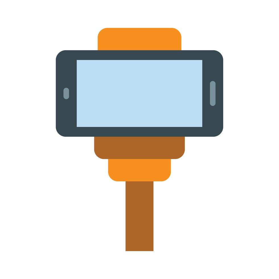 Vlogger Flat Icon Design vector