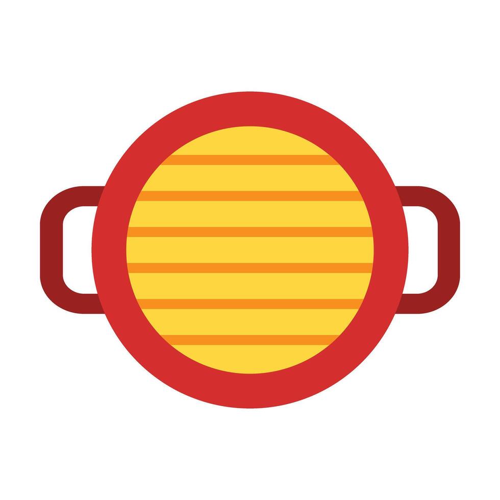 Grill Flat Icon Design vector