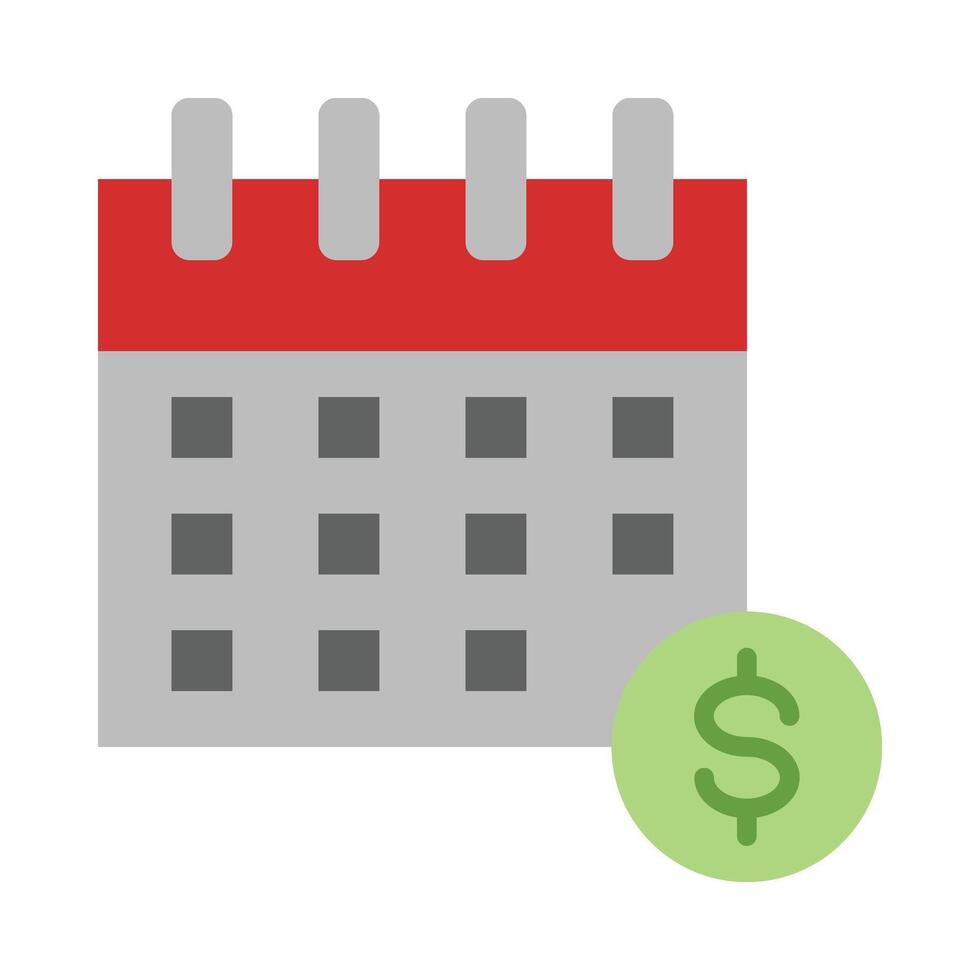 Payment Day Flat Icon Design vector