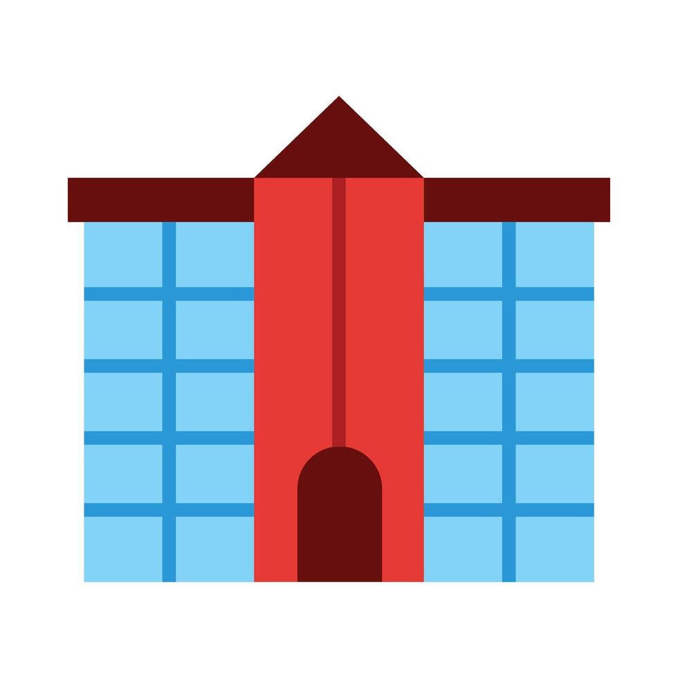 Office Building Flat Icon Design vector