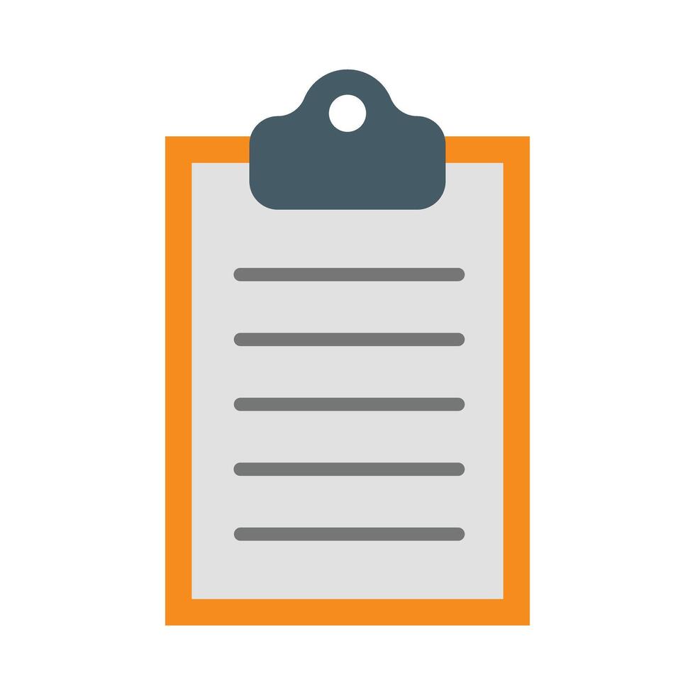 Clipboard Flat Icon Design vector