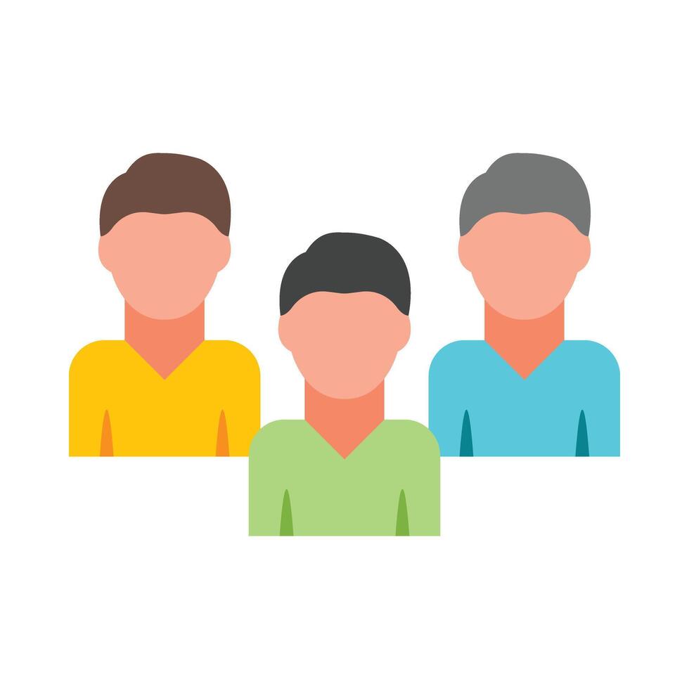 Clients Flat Icon Design vector