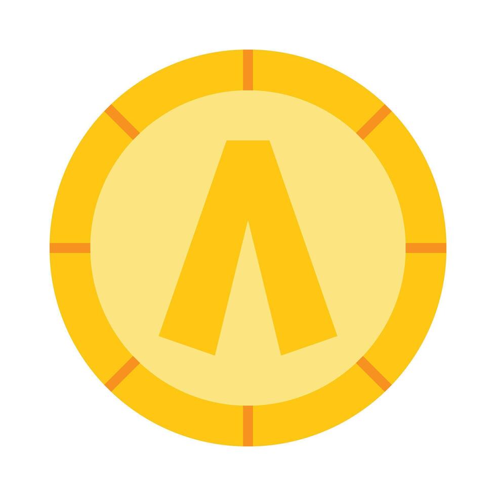 Coin Flat Icon Design vector
