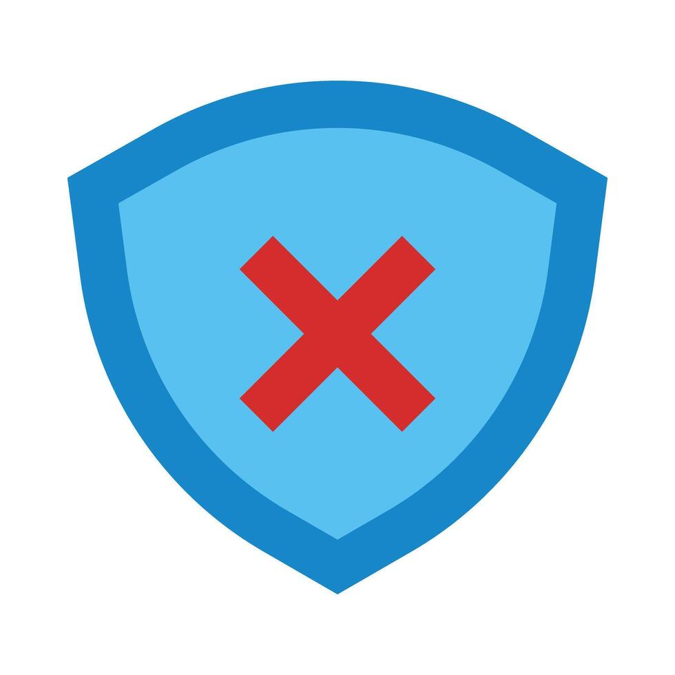 Shield Flat Icon Design vector