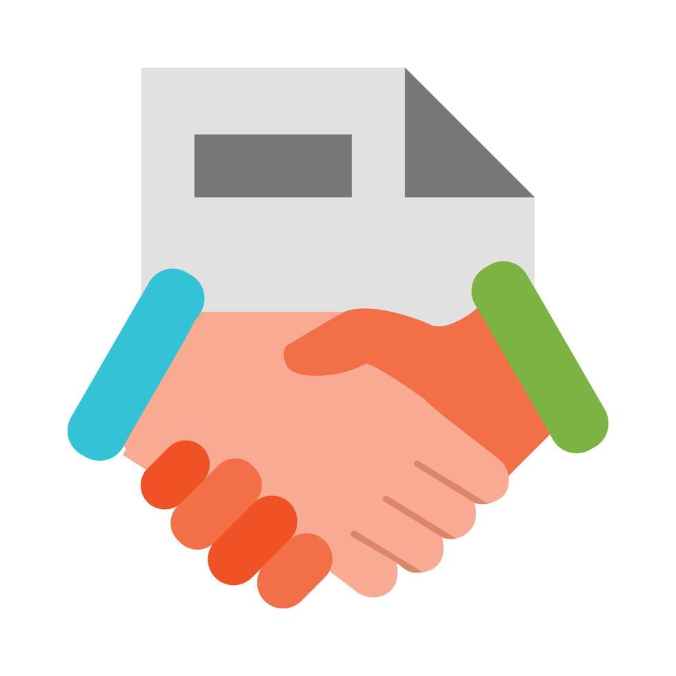 Acquisition Flat Icon Design vector