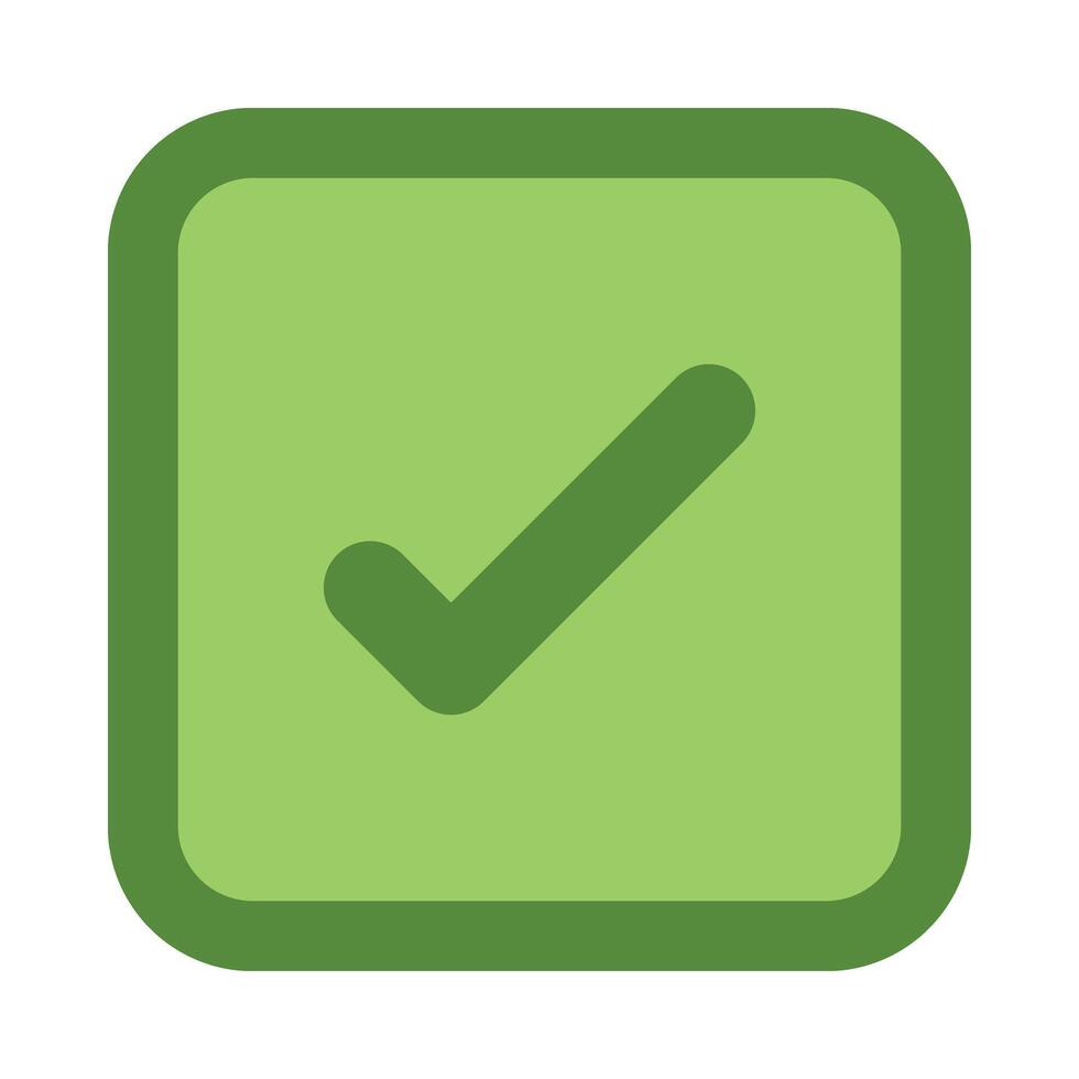Tick Flat Icon Design vector