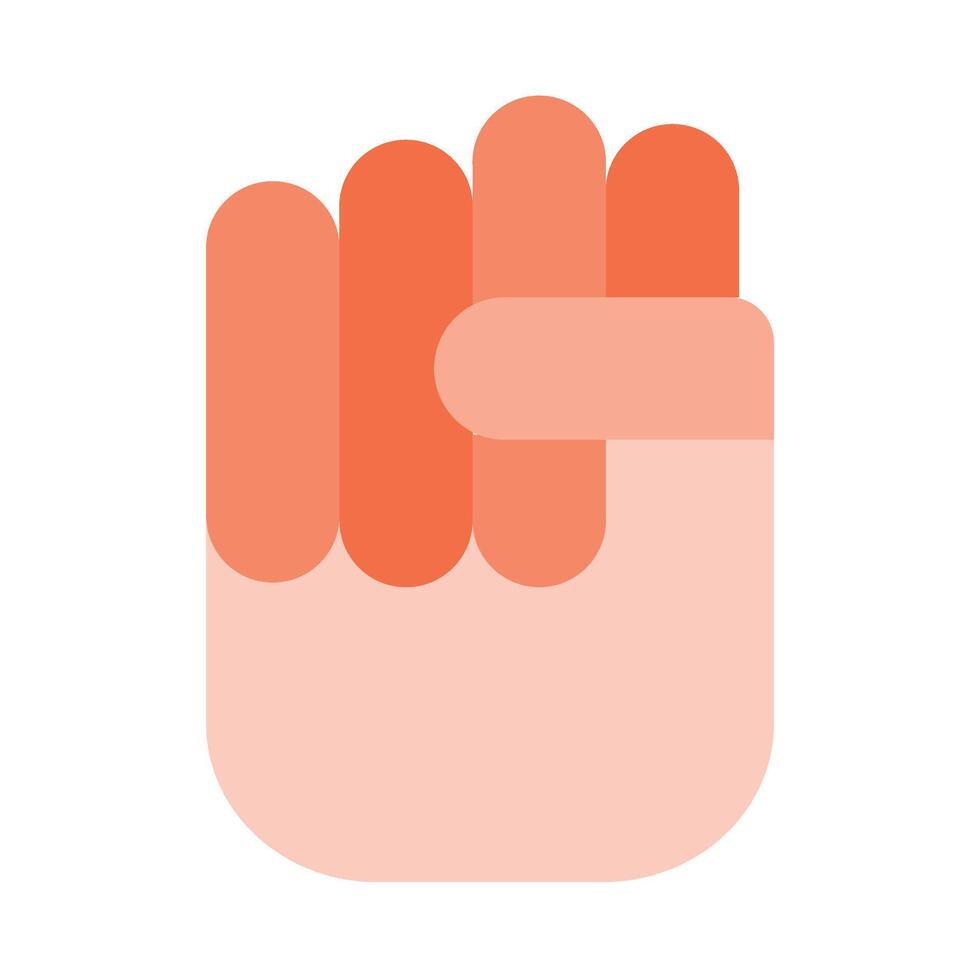 Fist Flat Icon Design vector