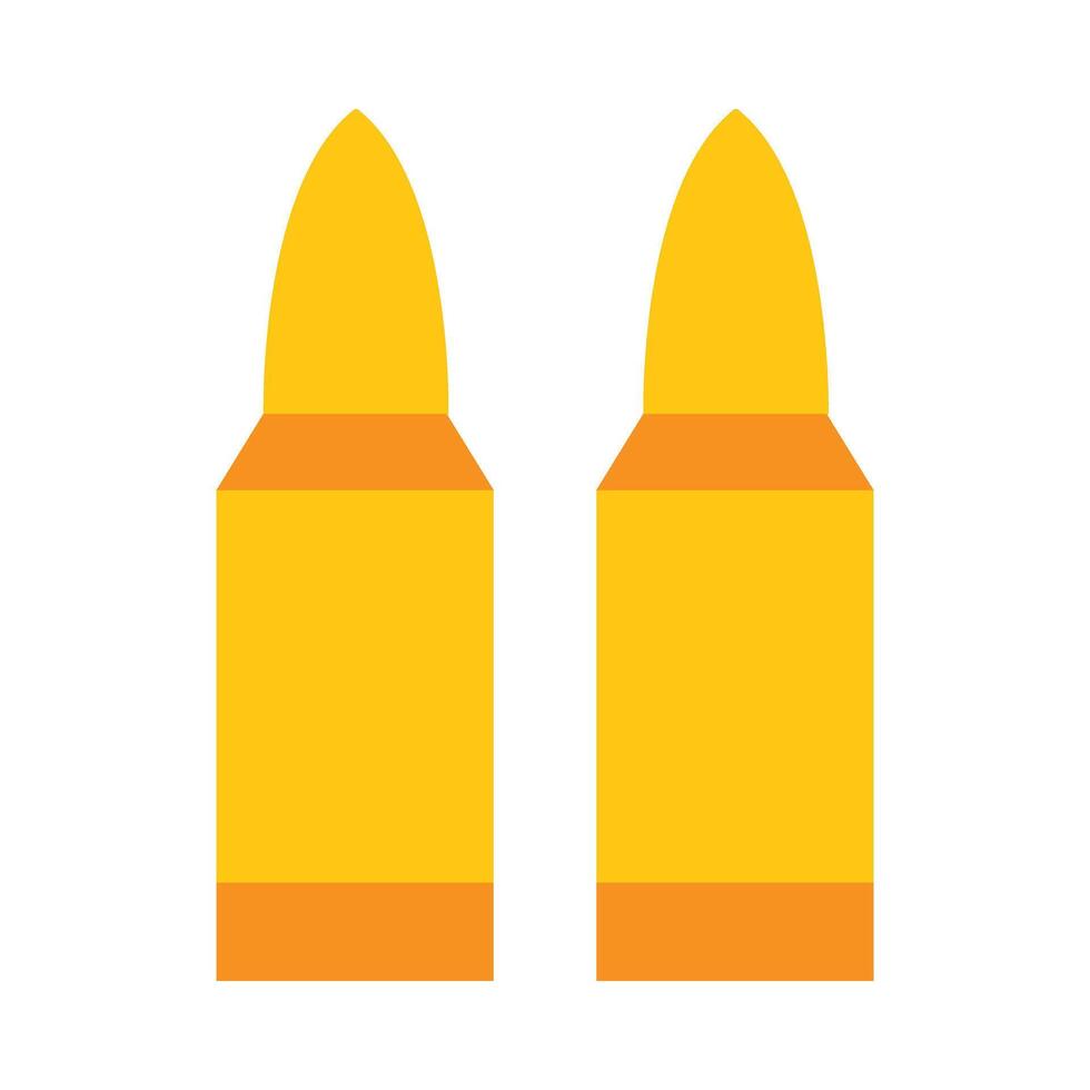 Ammo Flat Icon Design vector