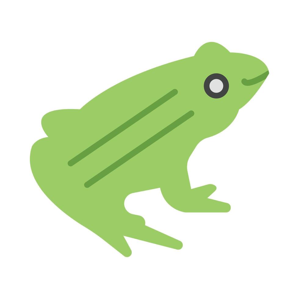Frog Flat Icon Design vector