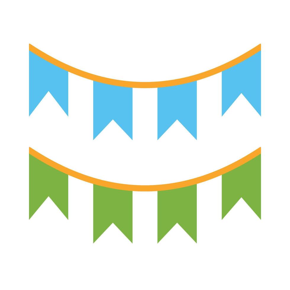 Garland Flat Icon Design vector