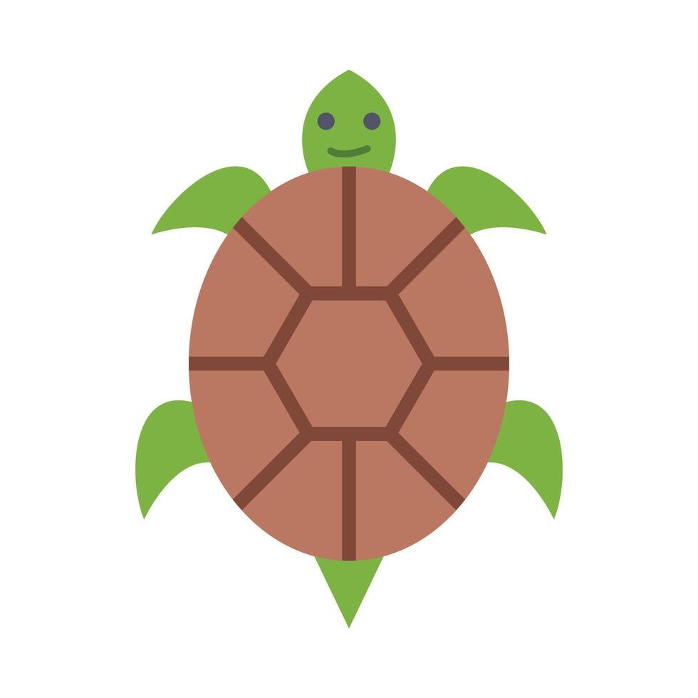 Turtle Flat Icon Design vector
