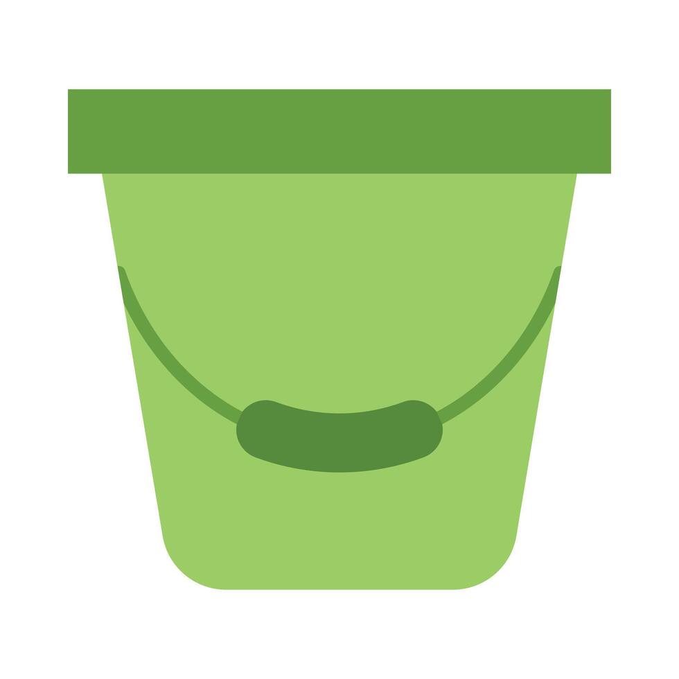 Bucket Flat Icon Design vector